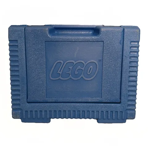 Vintage 1984 LEGO Blue Hard Plastic Carrying Storage Case Box Suitcase