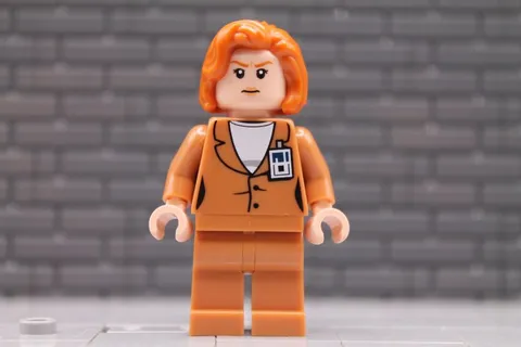 LEGO® X-Files Minifig idea285 - Dana Scully - Medium Nougat Outfit