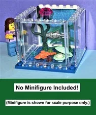 Sea Aquarium Tank Jelly Fish Crab Pet Mini (No Minifig) MOC -MADE OF LEGO BRICKS