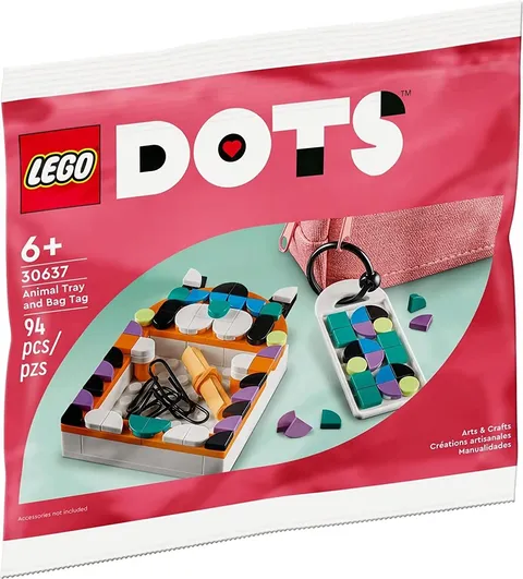 LEGO DOTS Animal Tray and Bag Tag 30637 Polybag