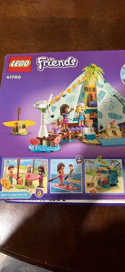 LEGO Friends Beach Glamping 41700 Complete Set 380 Pieces, Box, Age 6+