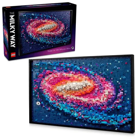 Lego 31212 The Milky Way Galaxy Building Set Collectible Display Wall Art