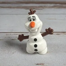 Lego Duplo Disney Frozen Olaf 2.25" Figure Snowman Cake Topper Used