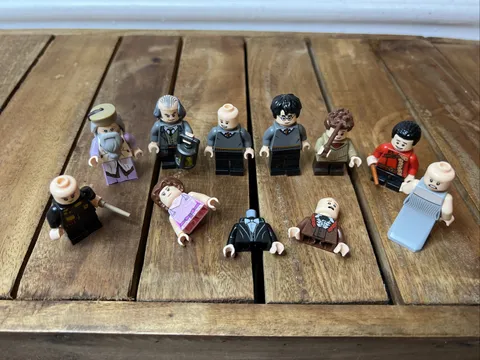 Lego Harry Potter Minifigures Lot Albus Dumbledore, Argus Filch, Viktor Krum