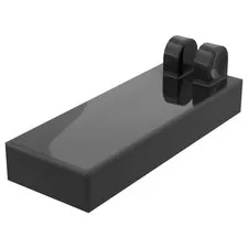 LEGO 15x Black Hinge Tile 1 x 2 1/2 with 2 Fingers on Top inv.598