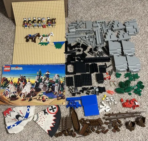 LEGO Rapid River Village 6766 W/ Instructions 99% Complete Vintage