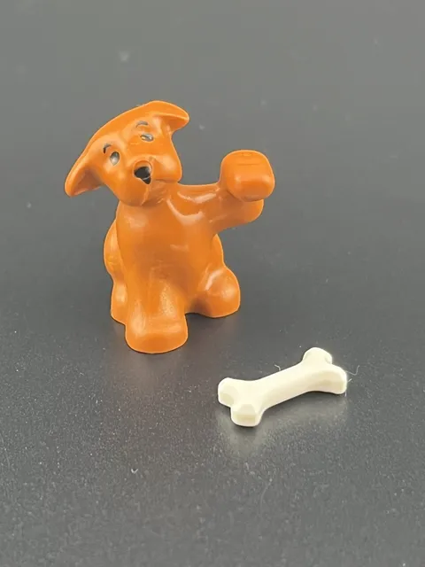 LEGO Minifigure Belville Dog Sitting Raised Paw Dark Orange RARE 6250pb01