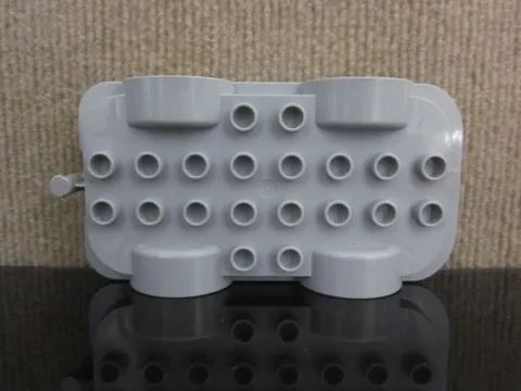 LEGO Duplo 15314 12591 Chassis Base 2012 Gray Wheels Moc Create Tires