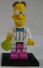 Lego Minifigure Professor Frink The Simpsons Series 2 Collectible Figure 71009