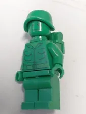 Lego Green Toy Soldiers Official Lego Army Man Mini Figure Backpack #29