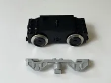 Lego 590 70358 Black Electric Train Motor 9V with Wheels Untested