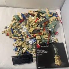 LEGO Architecture 21042 Statue of Liberty w/ Instructions As-Is Parts