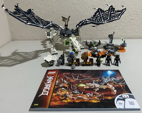 LEGO NINJAGO: Skull Sorcerer's Dragon (71721) 100% Complete - Adult Owned
