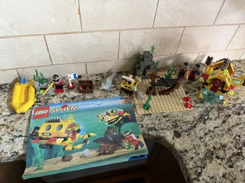 LEGO Stingray Explorer 6442 + 6555 Sea Hunter Town Divers Complete Set 1997