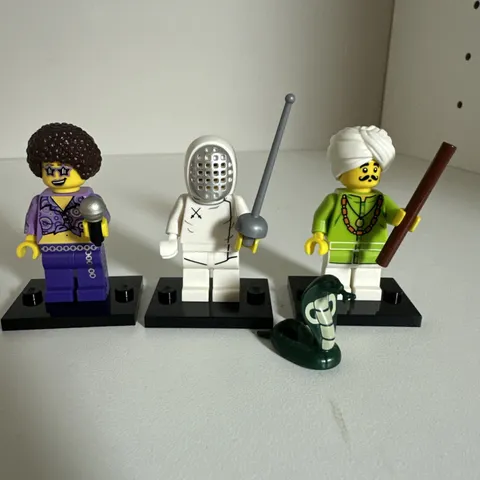 LEGO Minifigures Series 13 Disco Diva Minifigure col207 Snake Charmer, Fencer