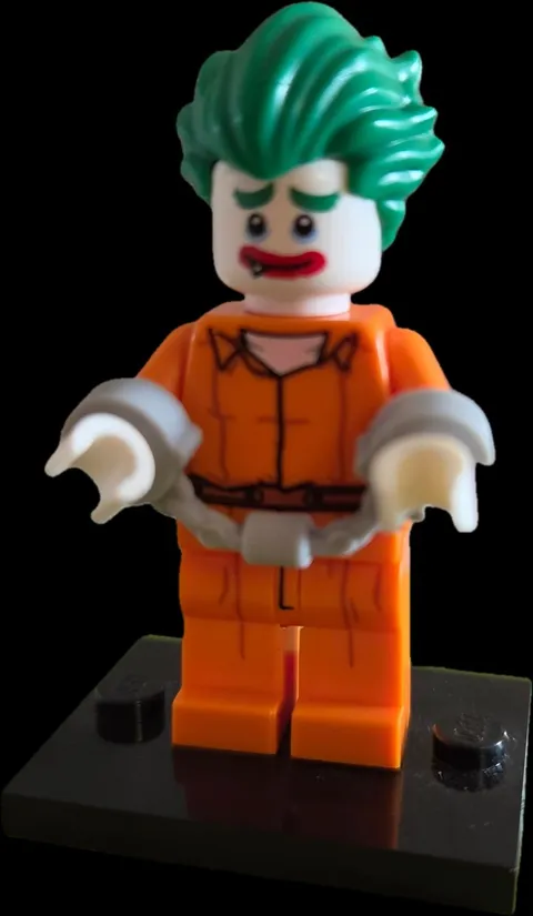 LEGO Joker Minifigure PRISON JUMPSUIT ARKHAM 70912 Batman Movie Super Hero B1B4