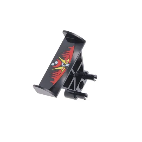 1x LEGO Technic Vehicle Spoiler 3x4x6 Black Car Sticker Jack Stone 30626pb01