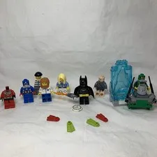 Lego Minifigures Mixed Lot Pieces Batman Capt America Robin Hydra Scuba Parts
