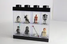 Lego Star Wars Minifigures Display Case with 8 Figures Black Display Case