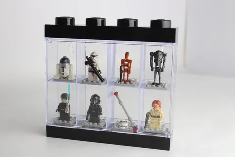 Lego Star Wars Minifigures Display Case with 8 Figures Black Display Case