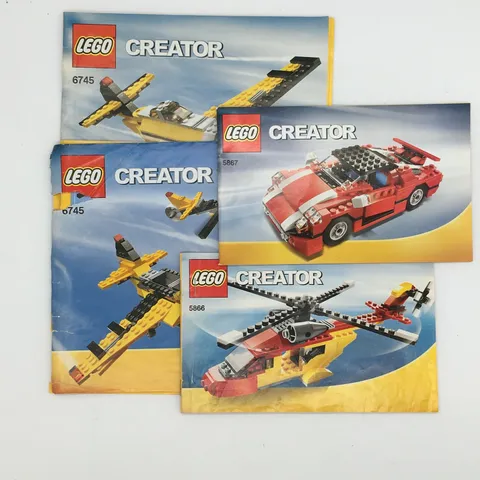 Lego Manual Instruction 4 Book LOT 6745 5866 5867 ✨MANUALS ONLY✨