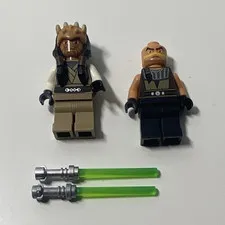 LEGO Star Wars Minifigure Lot 2, Quinlin Vos and Eeth Koth.