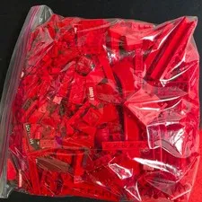 LEGO Bulk Building Bricks Lot 1Lb 15Oz of Assorted Reds         Red1