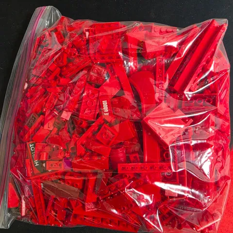 LEGO Bulk Building Bricks Lot 1Lb 15Oz of Assorted Reds         Red1