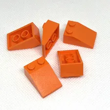 LEGO Parts - Orange Slope 33 3 x 2 - No 3298 - QTY 5