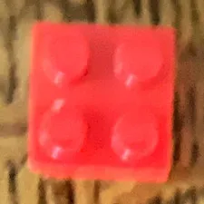 LEGO Red 2x2 Brick Building Block Part Piece, Plastic