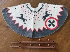 LEGO Western Teepee Cloth & Support Poles Lot Rapid River Village 6766 6718