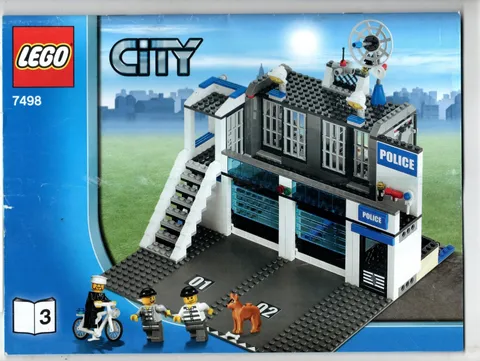 Lego ~  Instructions Manual Booklet Only ~ City 7498 Book 3