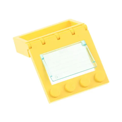 1x LEGO Vehicle Roof Hinge 4x4 Yellow Light Blue Holder 4214 2348b 2349