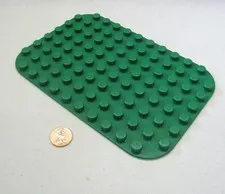 Lego Duplo GREEN 8x12 GREEN BUILDING BASE PLATE BLOCK Baseplate Vintage 31043