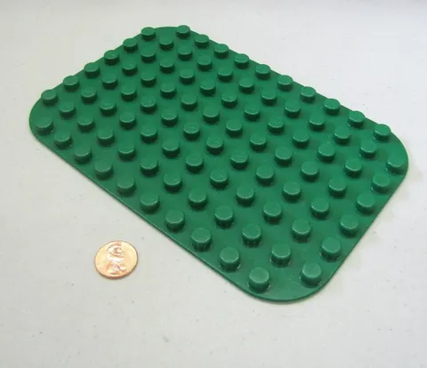 Lego Duplo GREEN 8x12 GREEN BUILDING BASE PLATE BLOCK Baseplate Vintage 31043