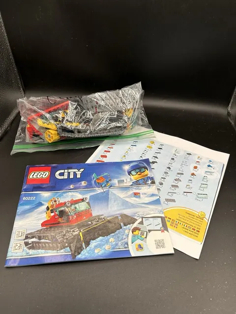 LEGO City Set 60222 Snow Groomer w/Mini Figures 100% Complete Set Ready to Build