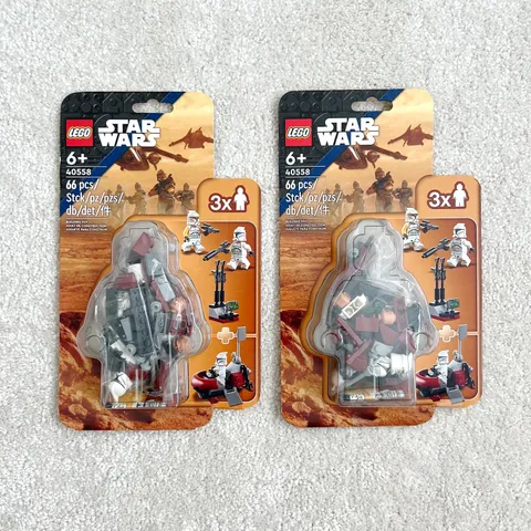 Lego Clone Trooper Command Center Battle Pack 40558 New Sealed Lot of 2