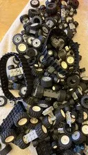 Lego LOT Wheels - Tires - Axles - Tank Treads OVER 1.8 Pound Lbs. Parts Pieces