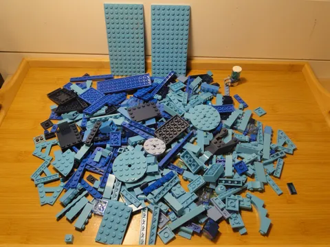 Lego Bulk Pieces Random Lot Blue Lt Blue Dark Blue Navy Color Plate