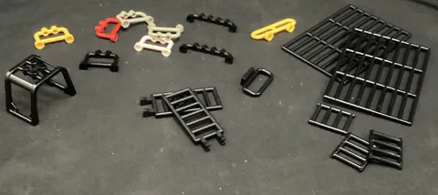 Vtg Lego Roll Bar, Bar, Fence Variety Qty 18 - Ships Free