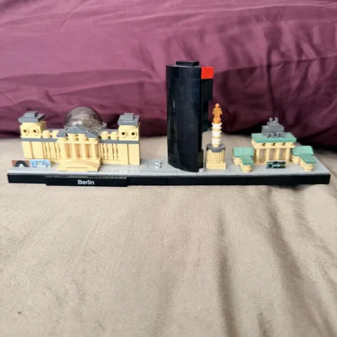 LEGO Architecture Berlin 21027 Skyline Built Set INCOMPLETE SET No Box Manual