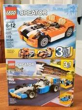 LEGO Creator 3 in 1 Sets 31072 Extreme Engines and 31017 Sunset Speeder