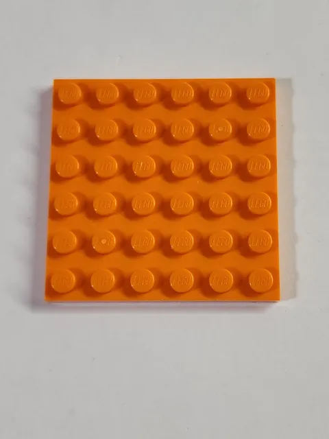 LEGO Parts ● Orange Plate 6 x 6 Square ● # 3958 ● QTY 1