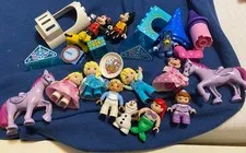 LEGO Duplo Disney Minifigure Lot Mickey Minnie Mouse Ariel Cinderella Elsa Horse