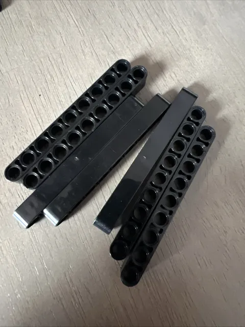LEGO 40490 Black Technic, Liftarm Thick 1 x 9 - 7 Pieces