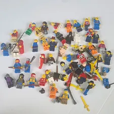 LEGO Minifigure Lot Mixed Assorted Minifigures Parts & Accessories Plastic