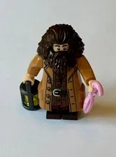 Lego Minifigure Rubeus Hagrid Medium Nougat Topcoat hp144 Harry Potter W Parts