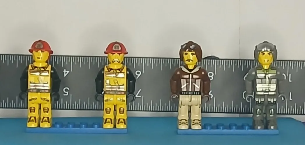 LEGO Jack Stone Fire & Rescue Figures Lot of 4 • 4+ Juniors • 2001 Vintage