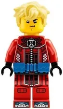 LEGO® Minifigure DREAMZzz drm027 Cooper Red Racing Driver Suit Blue Utility Belt