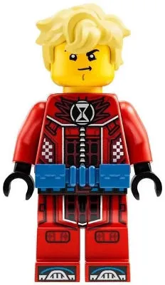LEGO® Minifigure DREAMZzz drm027 Cooper Red Racing Driver Suit Blue Utility Belt